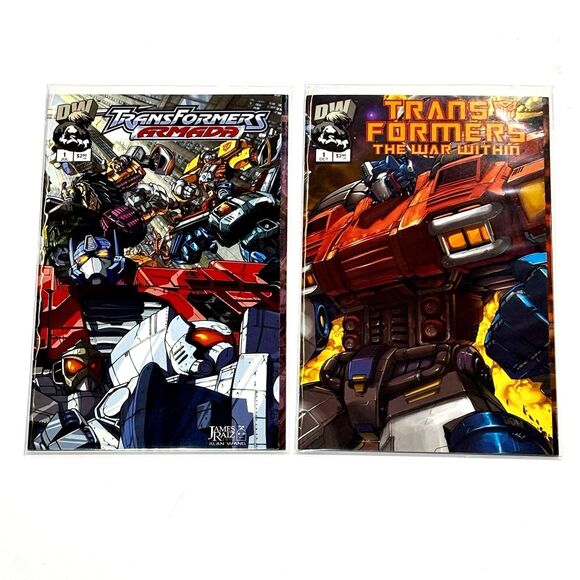 Transformers Other - Transformers The War Within #1, Armada #1 Dreamwave Comic Book Lot 2002 NM